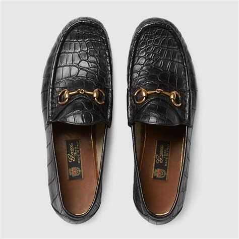 gucci crocodile loafers